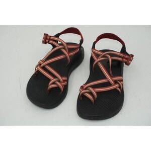 Chaco Sandals Women's Size 7 Black Red Strappy Nylon Adjustable‎ Hiking Shoes